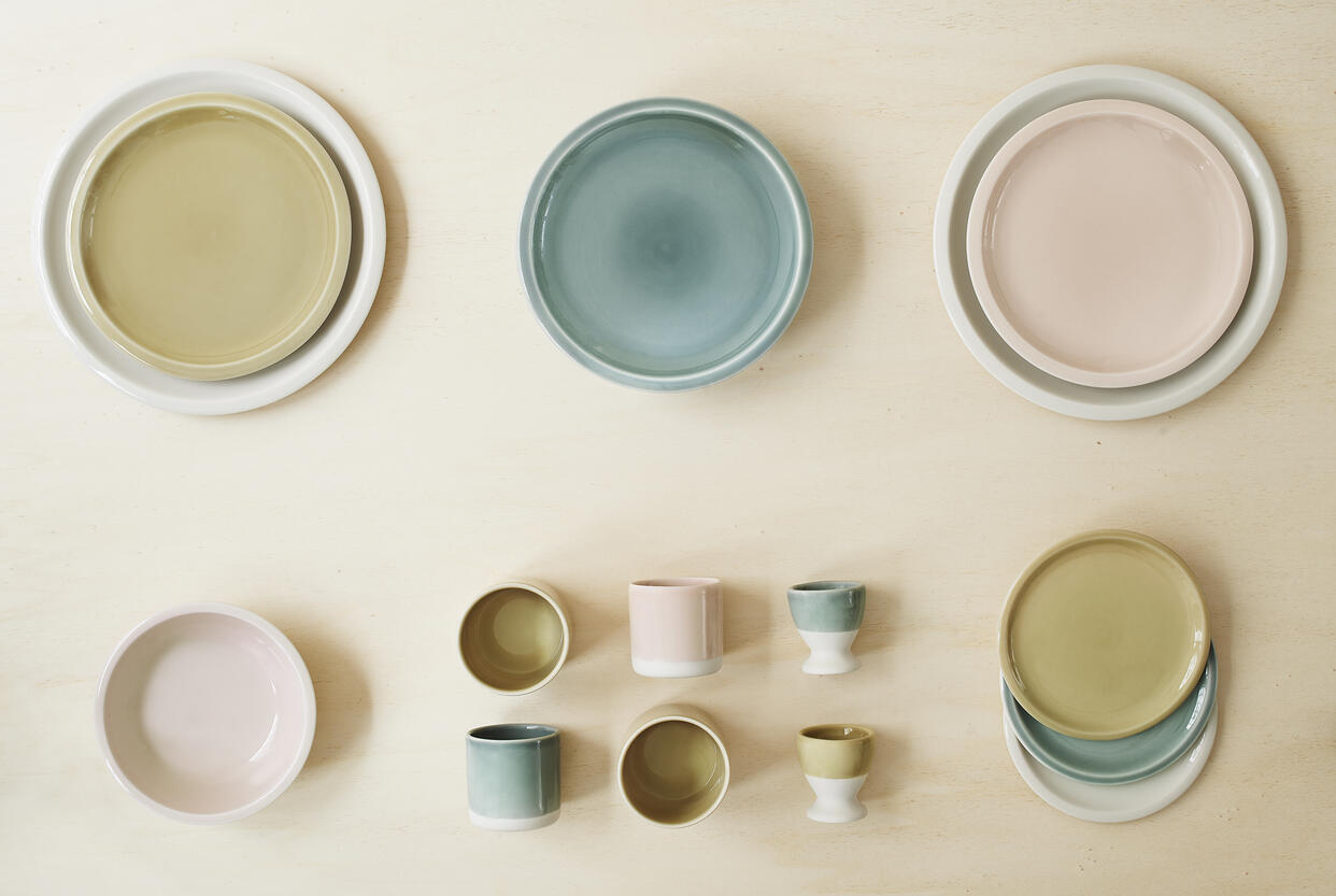 L Canteen Plate Clay Green