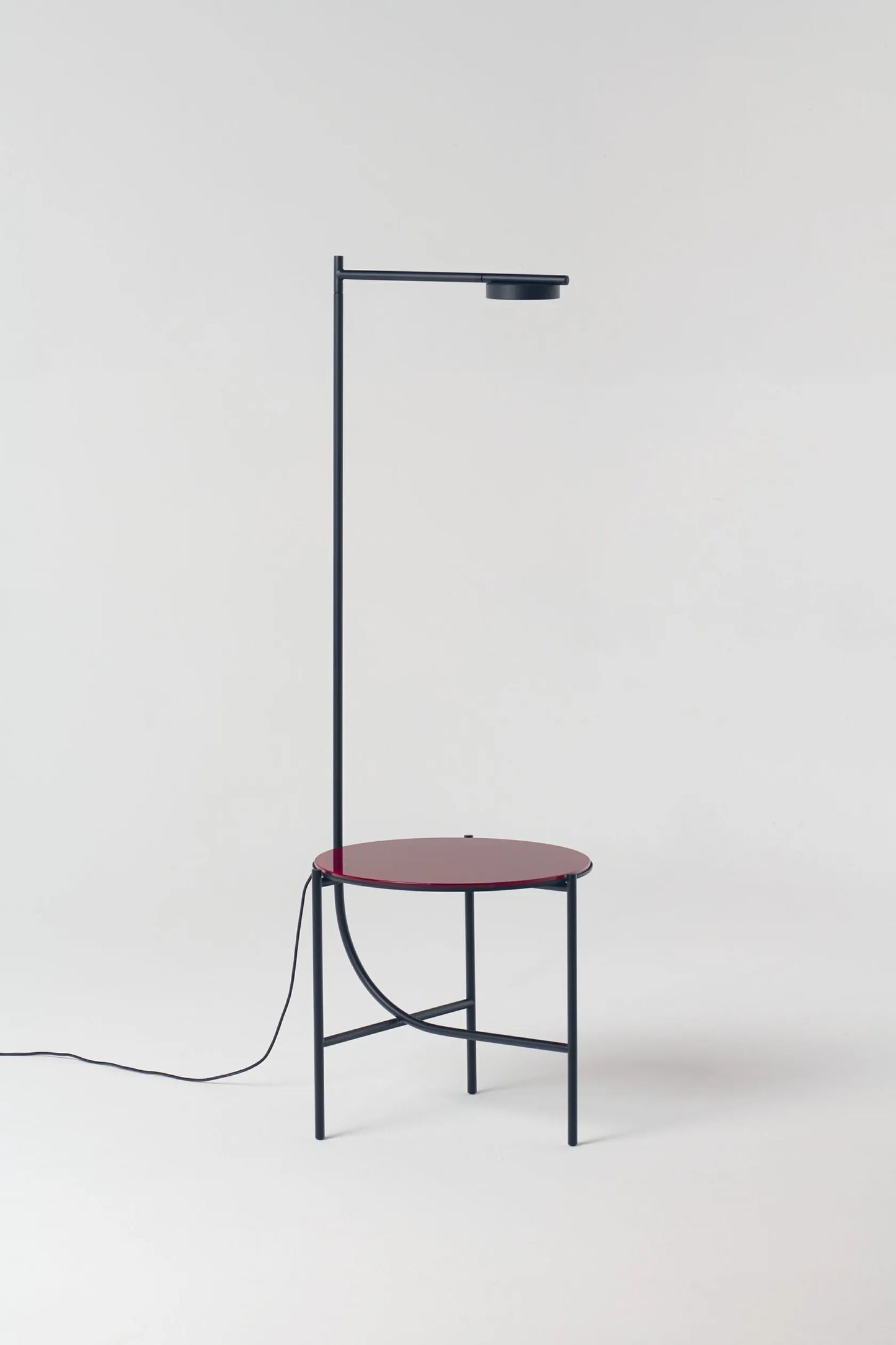 Lampe + Table Igram verre rouge
