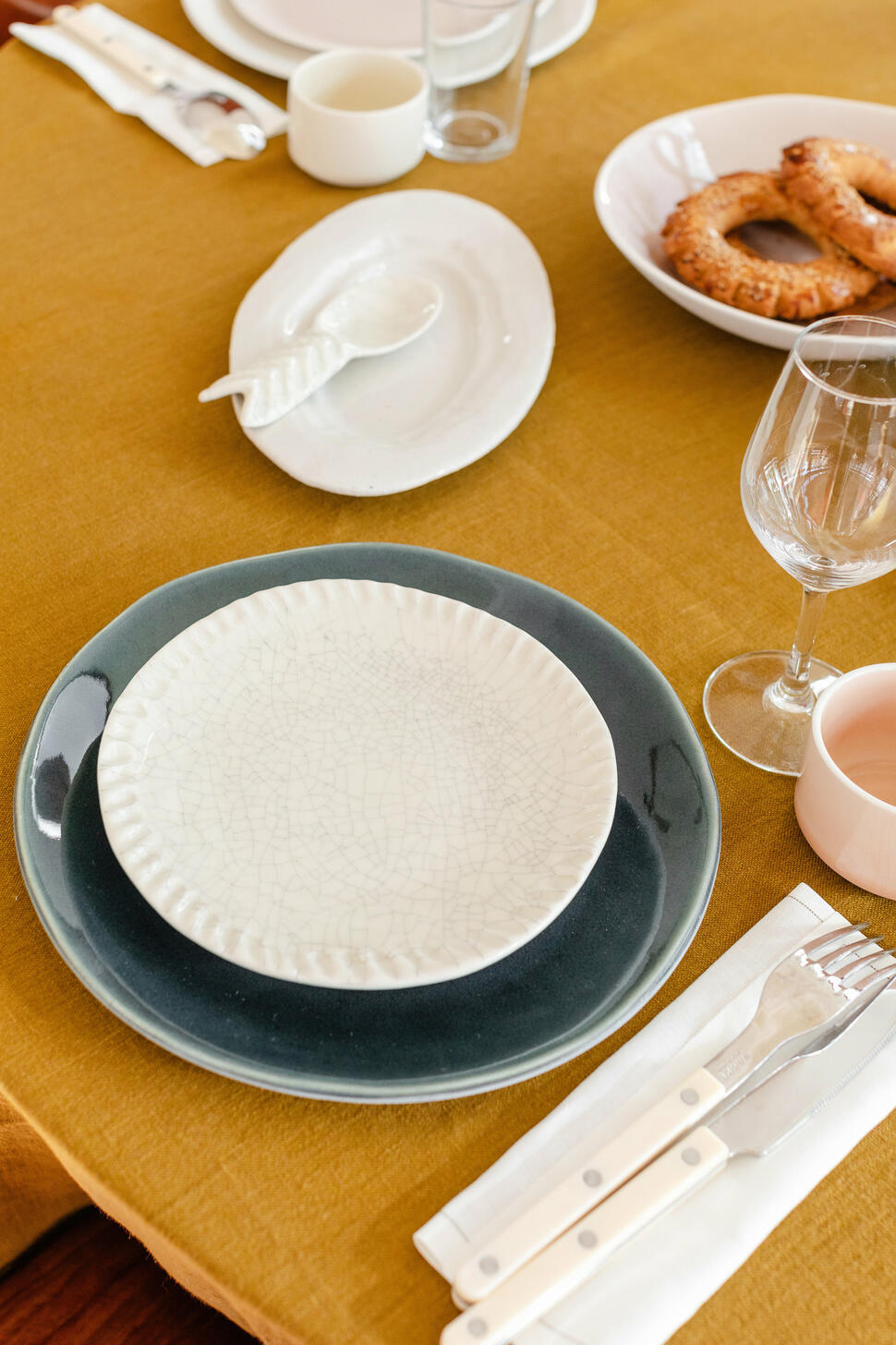 Assiette S Dashi Quartz Craquelé