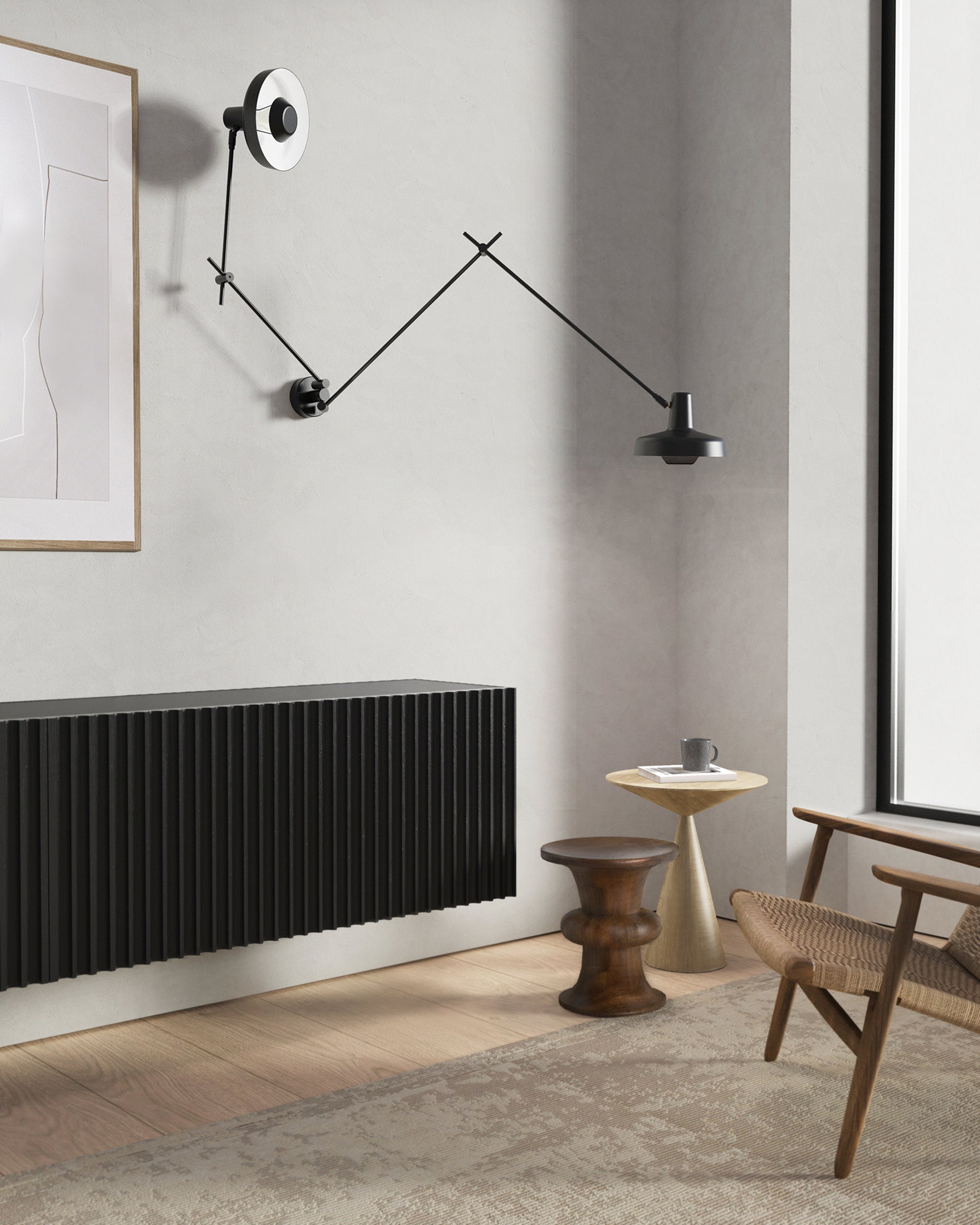 Arigato Double Long Court Zwarte Muur