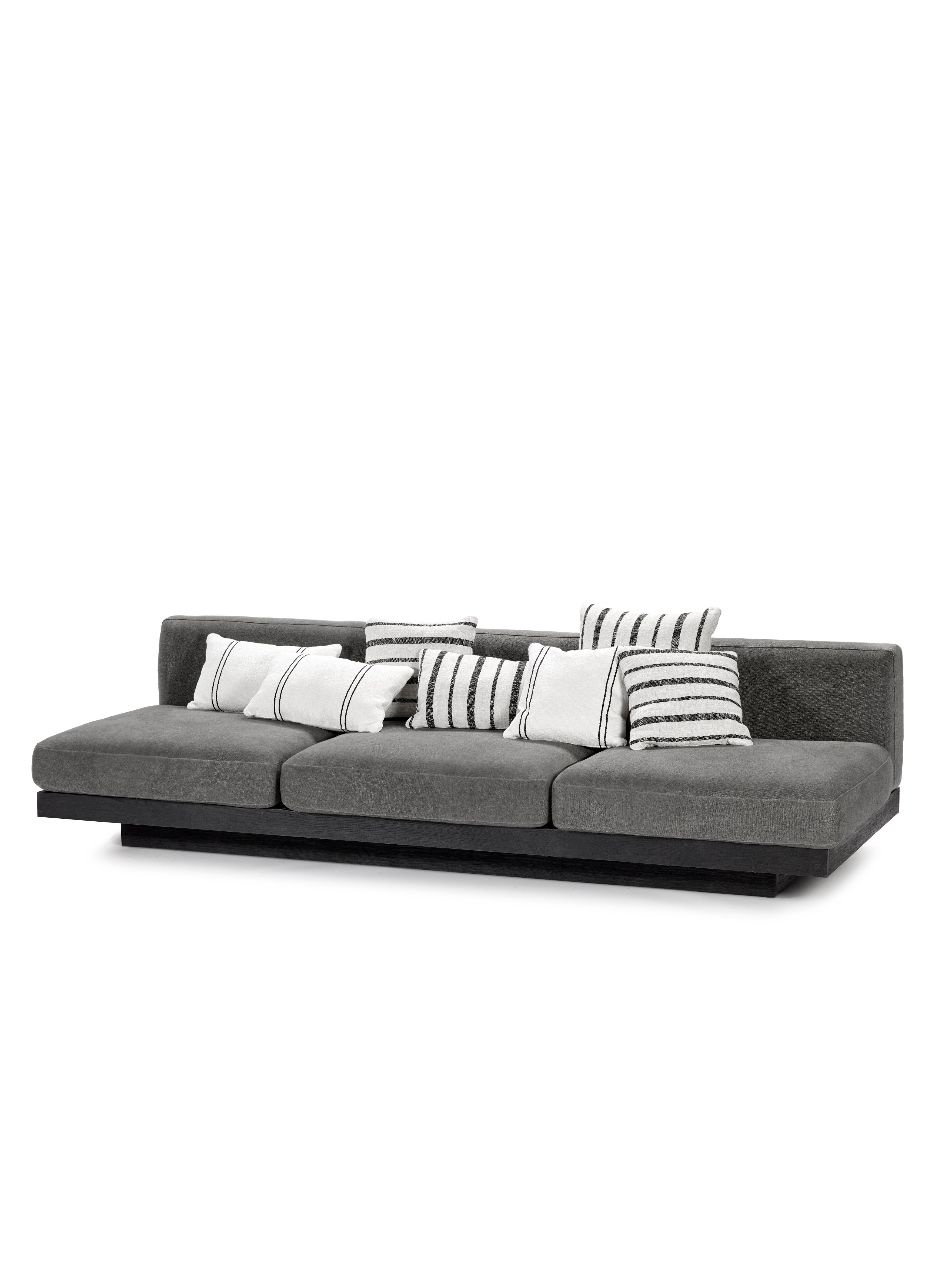 Rudolph Smoke 3-seater sofa