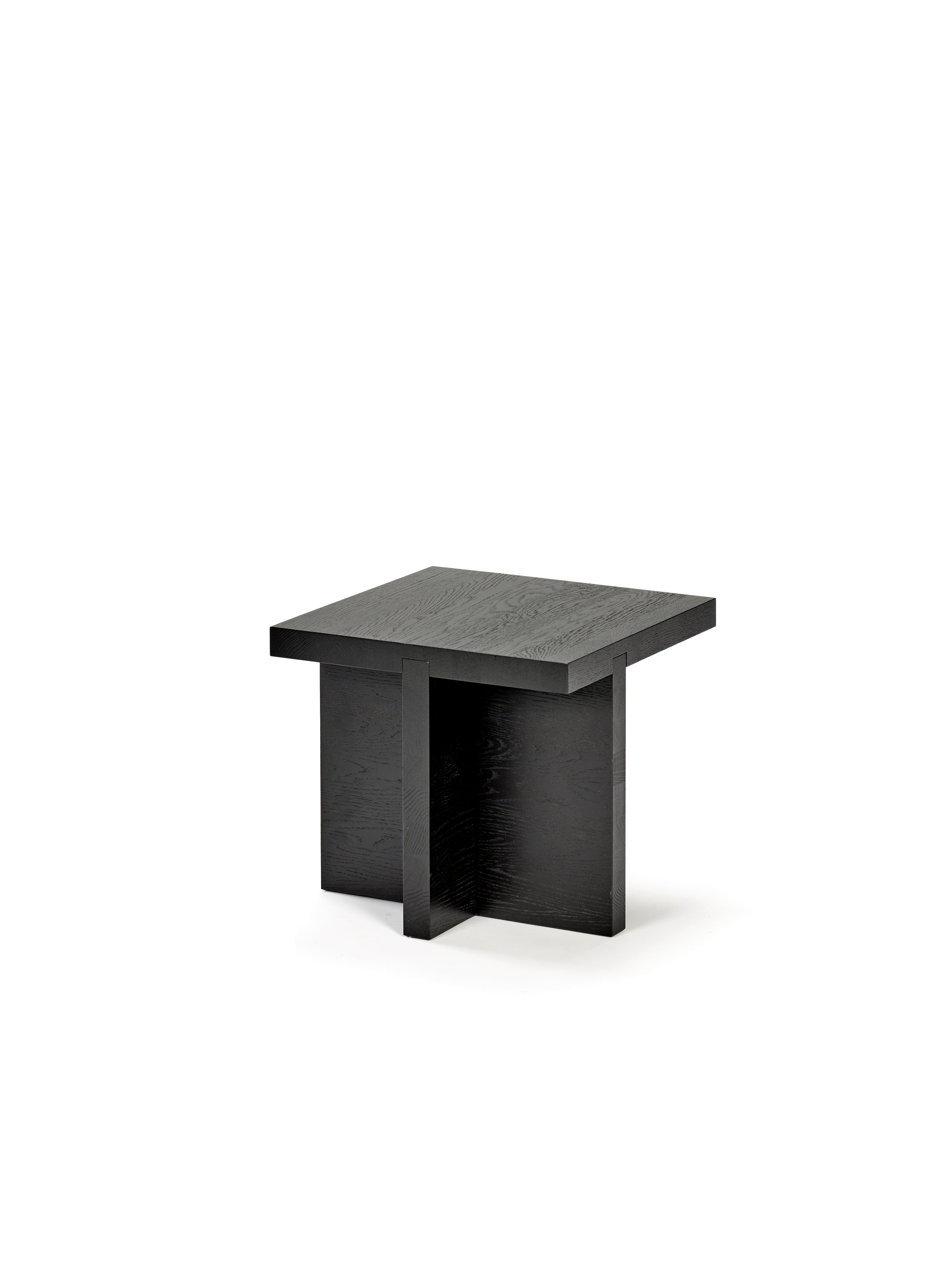 Rudolph zwarte vierkante bijzettafel