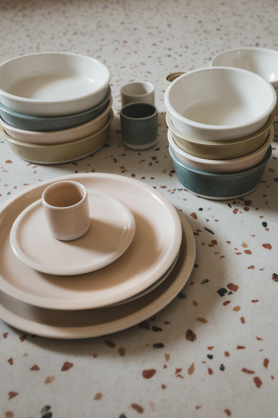 Assiette XL Cantine Gris Oxyde