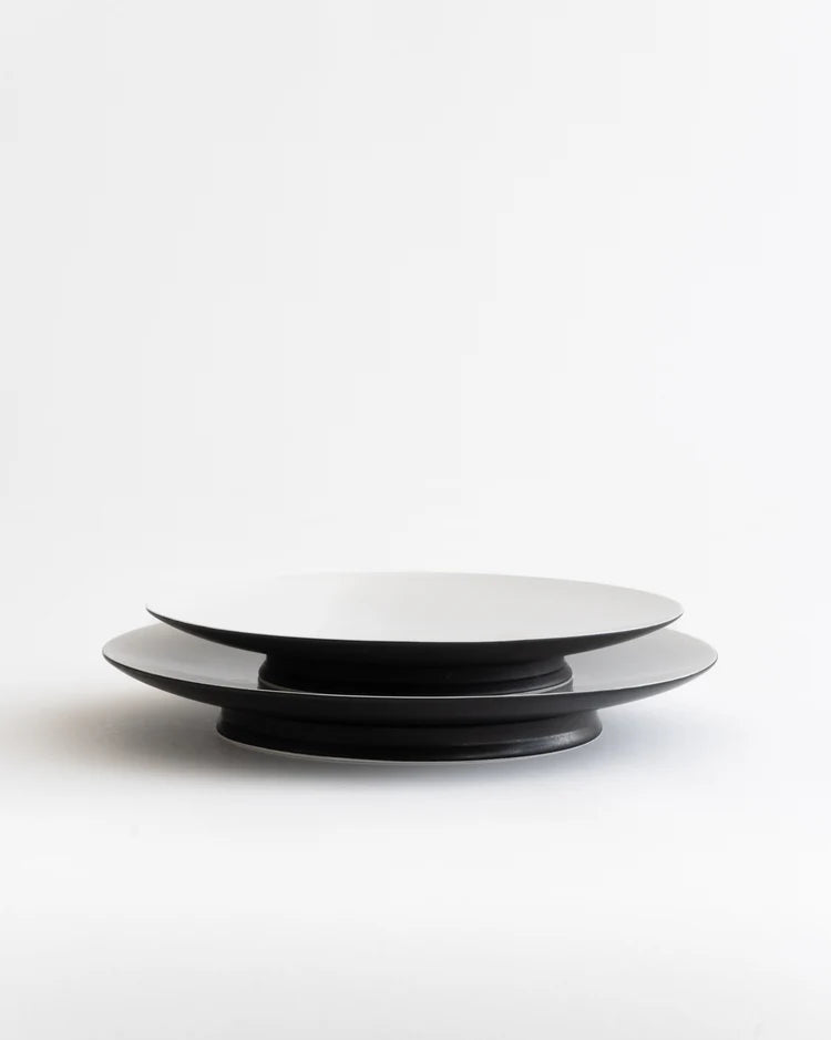 Ensemble complet 24 pièces Noir/Blanc cassé Ra