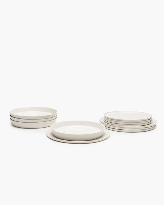 Cena Ivory 12-Piece Dinner Set
