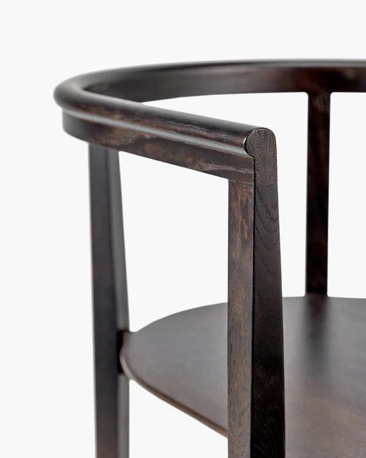 Elé brown oak chair