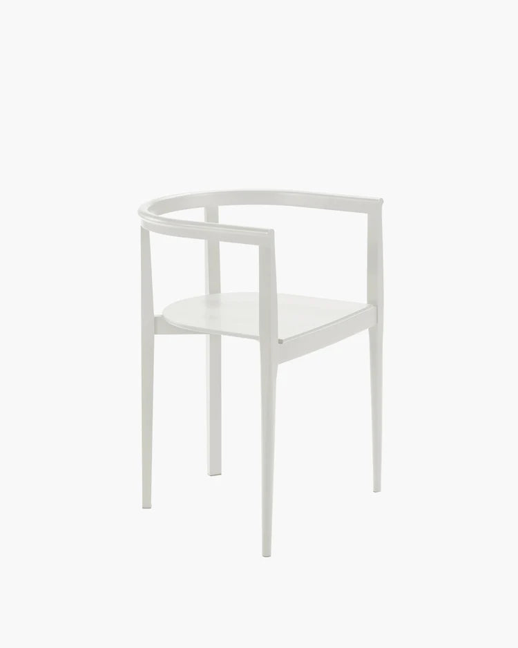 Elé white beech chair