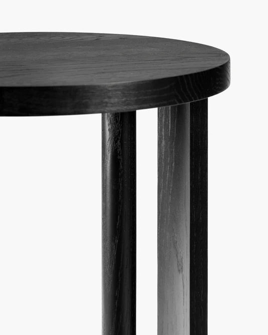 Aura black oak side table L