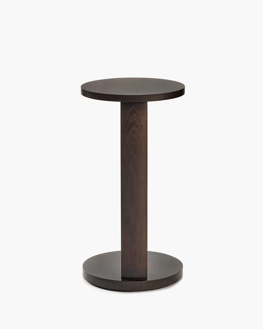 Aura brown oak side table L