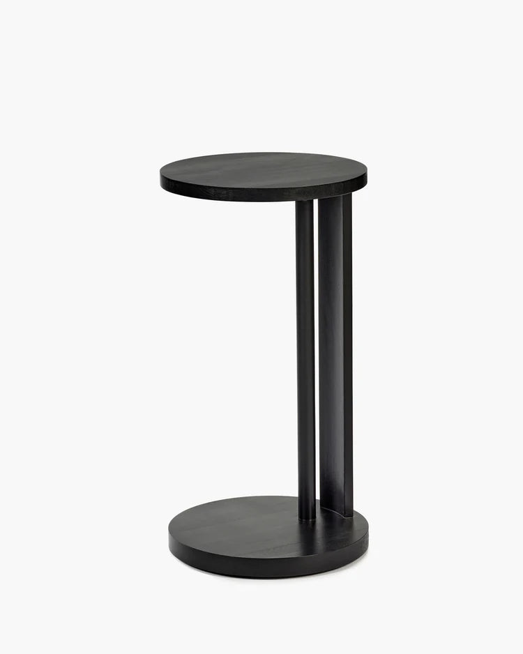 Aura black beech side table L