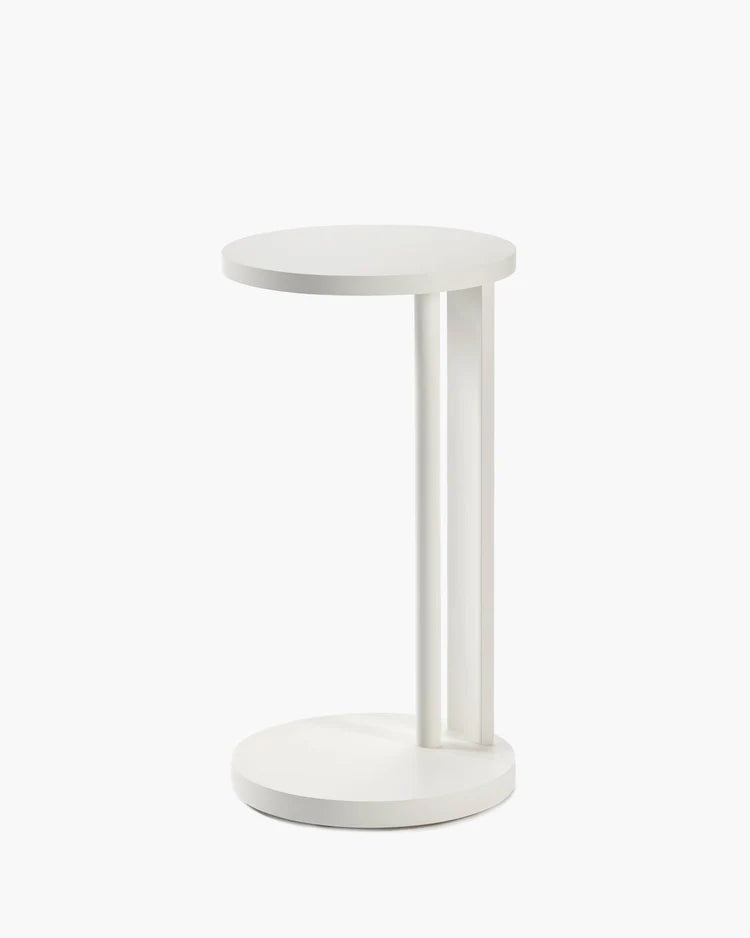Aura white beech side table L
