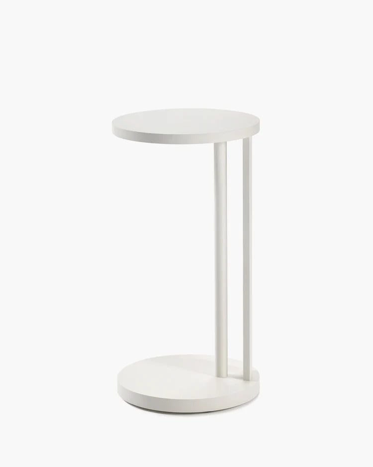 Aura white beech side table L