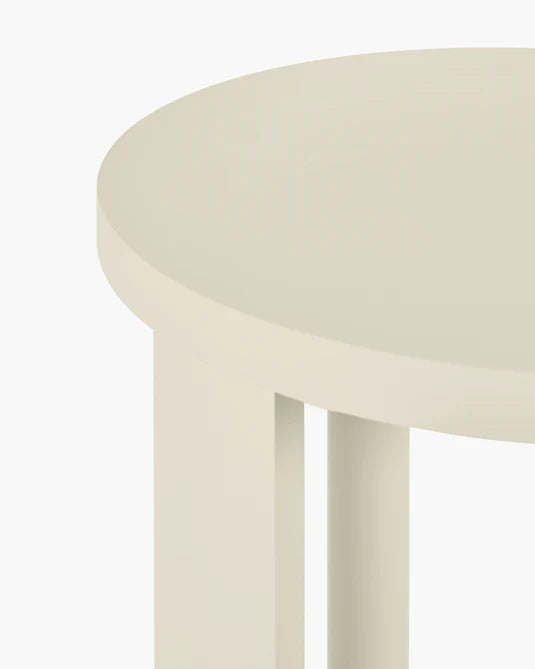 Aura Cream Beech Side Table L