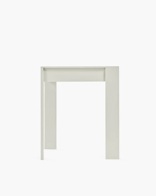 White beech side table