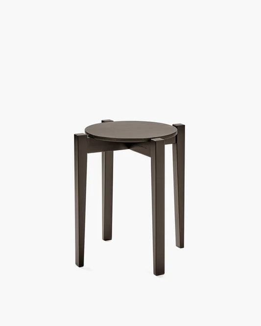 Eloïs brown oak stool