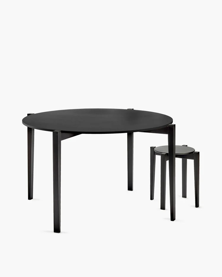 Table ronde hêtre noir Eloïs