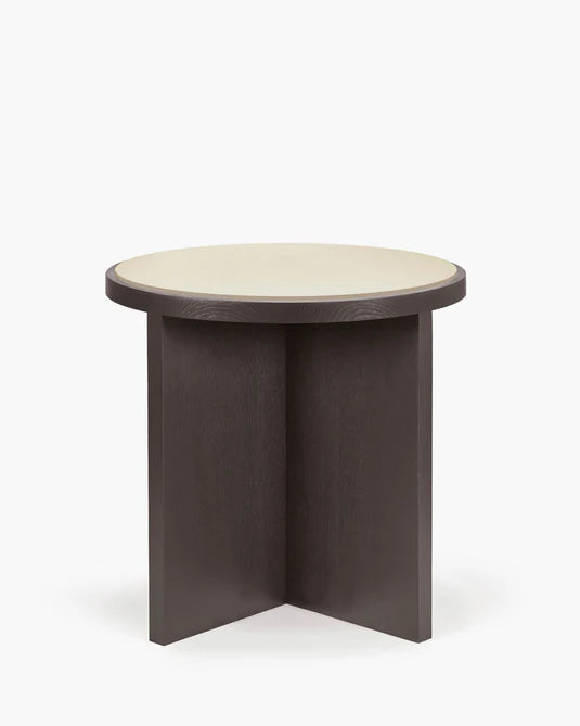 Cici bruin eiken/crème canvas S tafel
