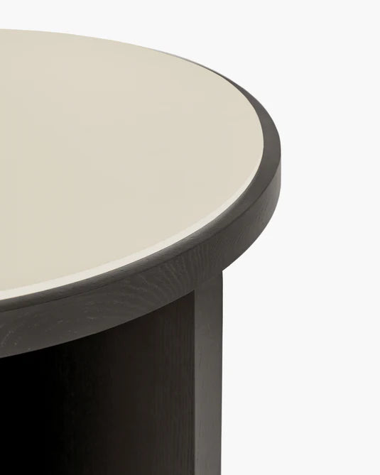 Cici bruin eiken/crème canvas S tafel