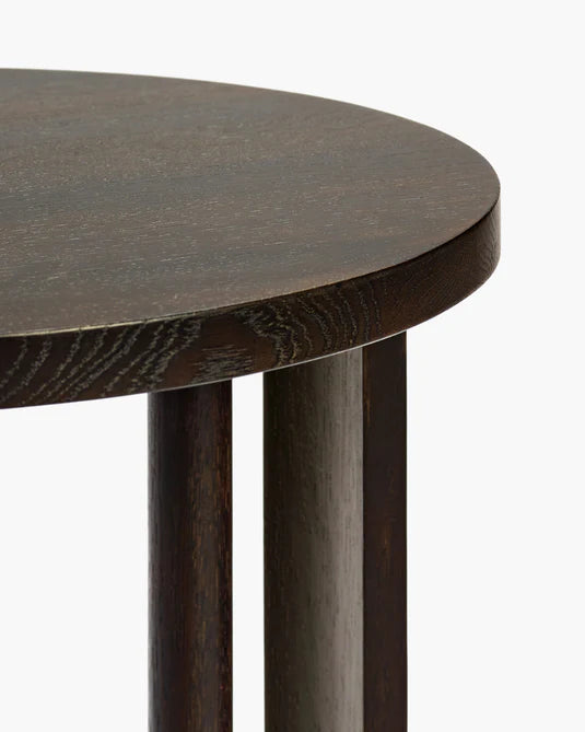 Table d'appoint haute chêne brun Aura