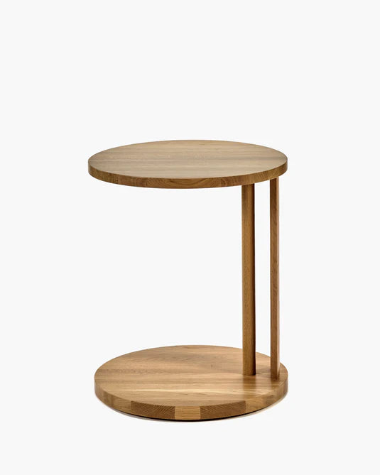 Aura Natural Oak Low Side Table
