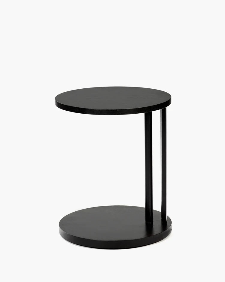 Table d'appoint basse hêtre noir Aura