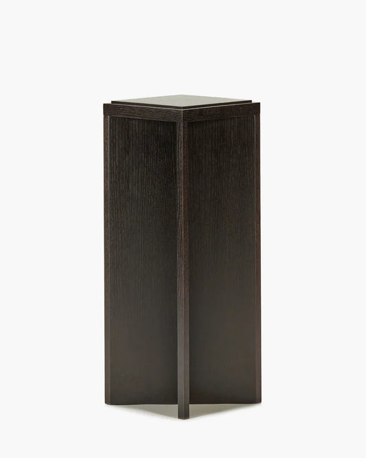 Kubé 5 brown oak pedestal