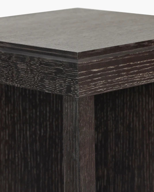 Kubé 5 brown oak pedestal