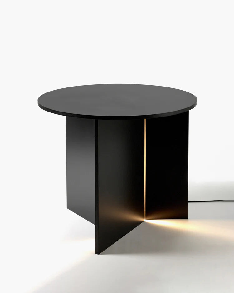 Stella black LED side table