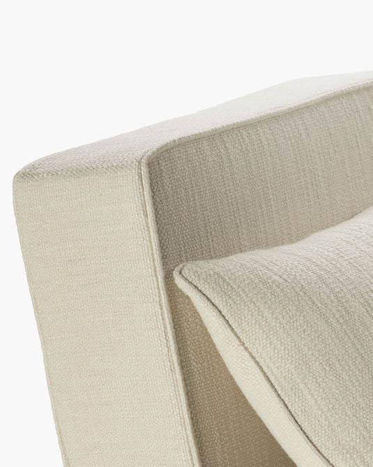 Natuurlijke kokosbank + zwart eiken frame Ono 1