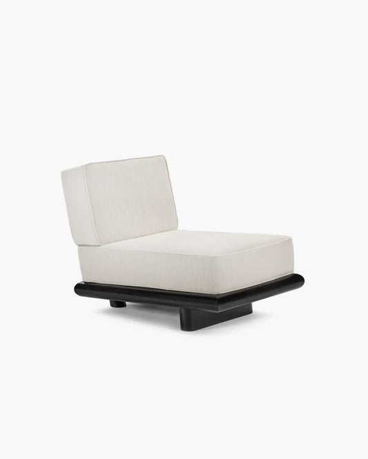 Ecru coconut sofa + dark stained tulip frame Ono 1
