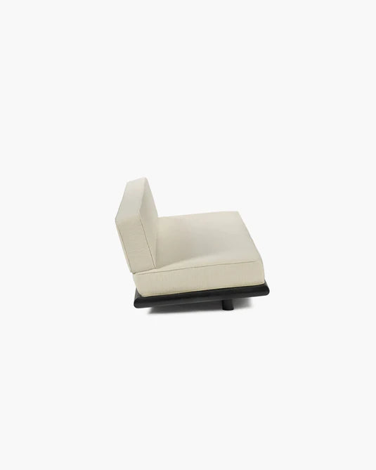 Canapé coco naturel + cadre chêne noir Ono 3