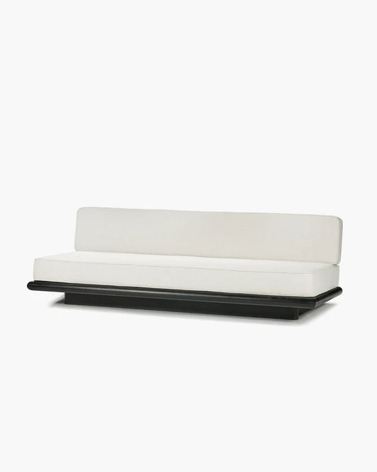 Ecru coconut sofa + dark stained tulip frame Ono 3