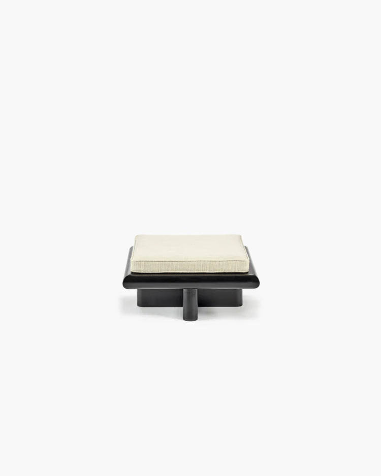 Banc S coco naturel + cadre tulipier teinté foncé Taka