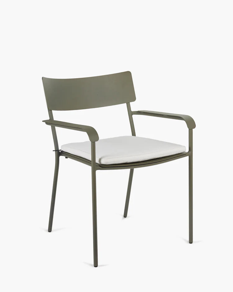 August Outdoor Stoelkussen M Wit