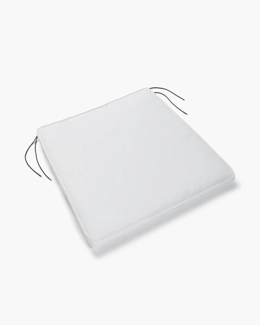 August White Outdoor Lounge Chair Cushion