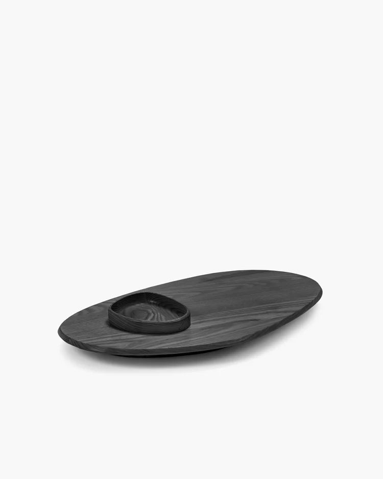 Schotel + kom 01 zwart Dune