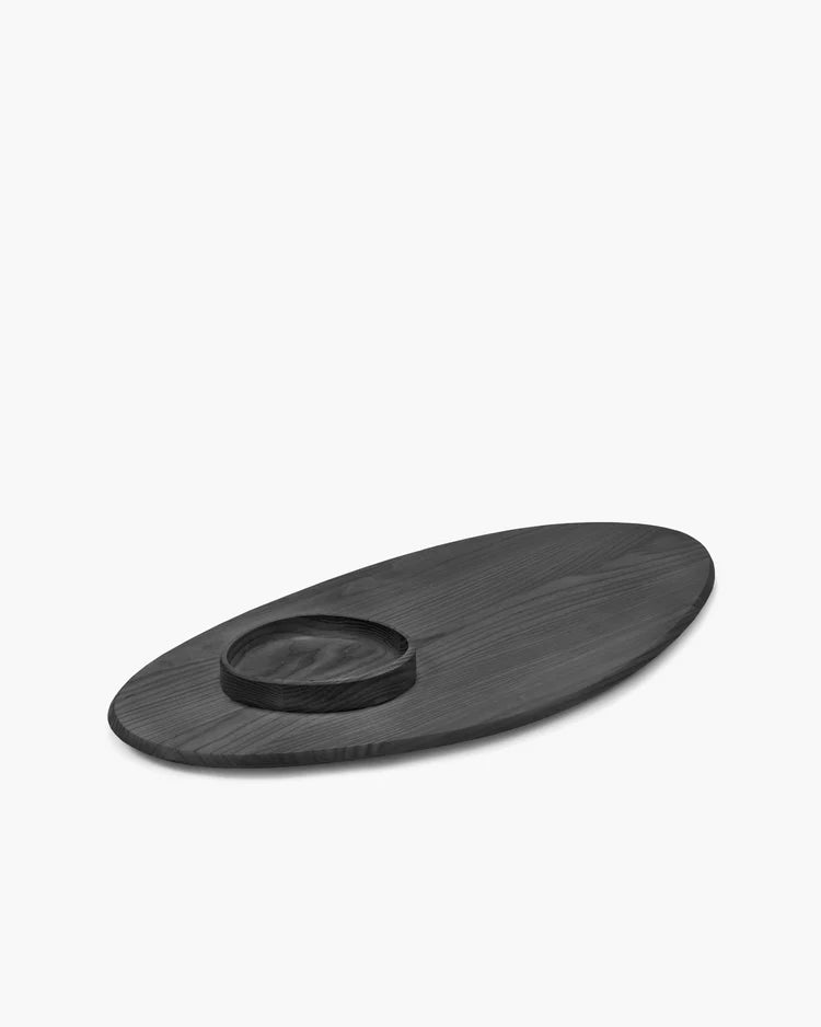 Schotel + kom 02 zwart Dune