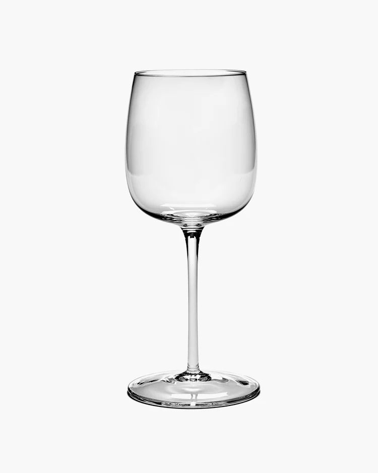Verre à vin rouge courbé transparent Passe-partout