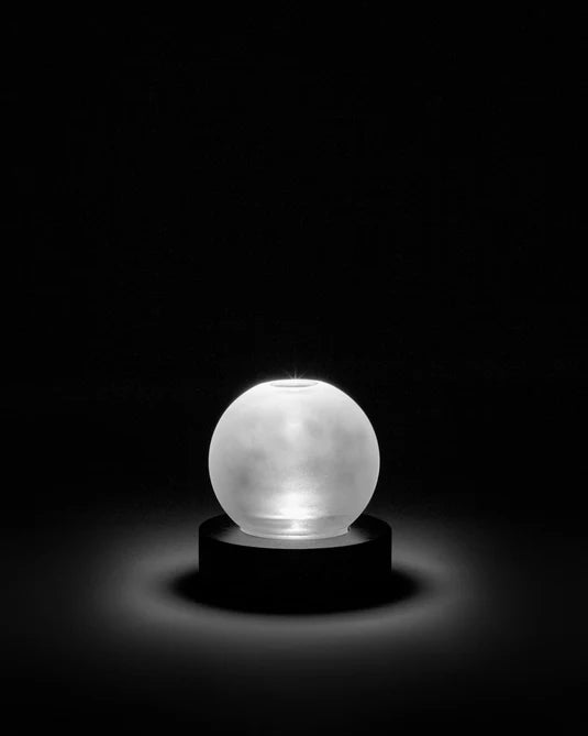 Vase/lampe de table noir blanche Lara