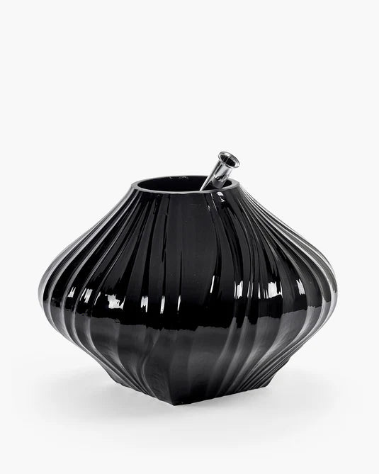 Vase avec tube en verre 04 transparent mat Josephine