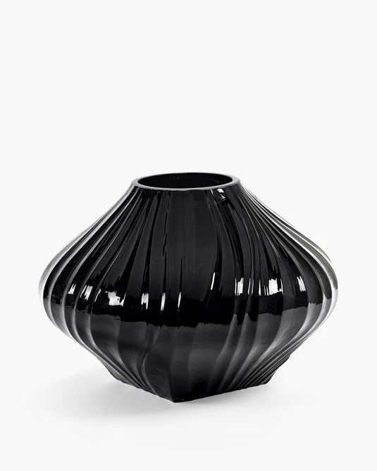 Vase with glass tube 04 transparent matt Josephine