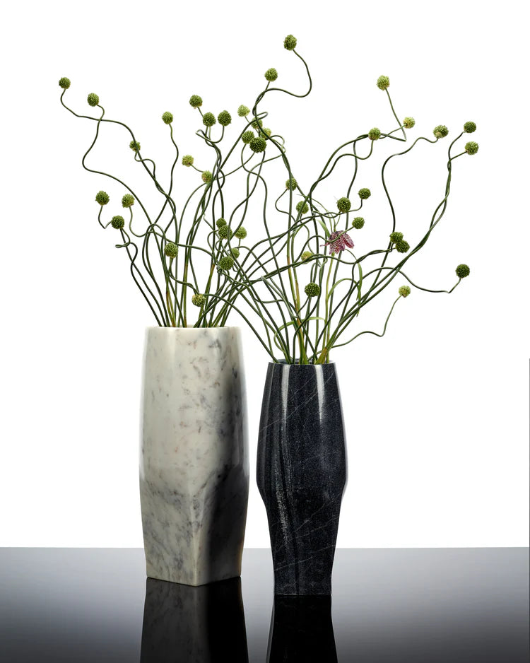 Vase with glass tube 08 L white Josephine