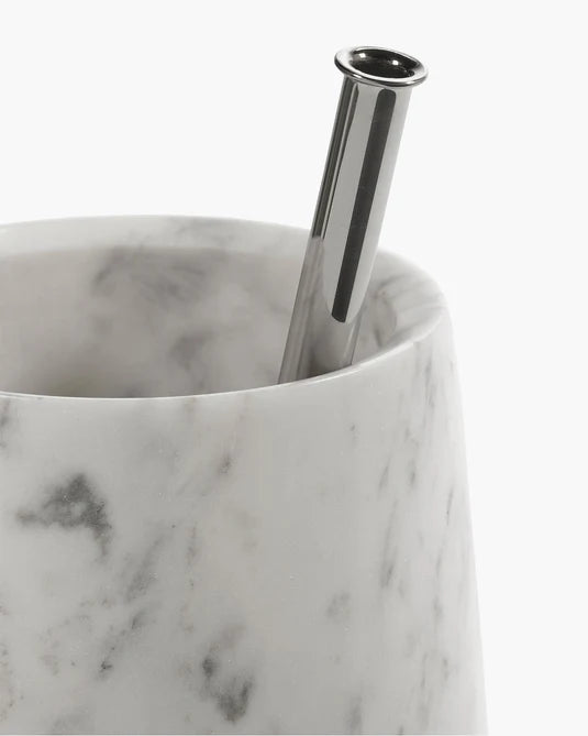 Vase with glass tube 08 L white Josephine