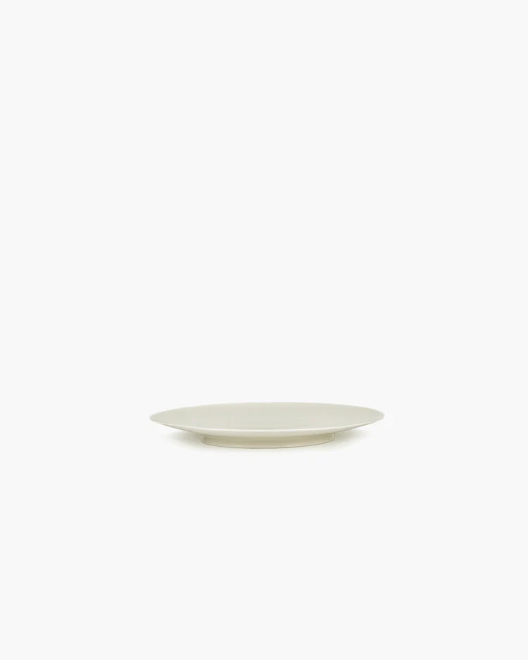 Assiette de petit-déjeuner blanc cassé Ra
