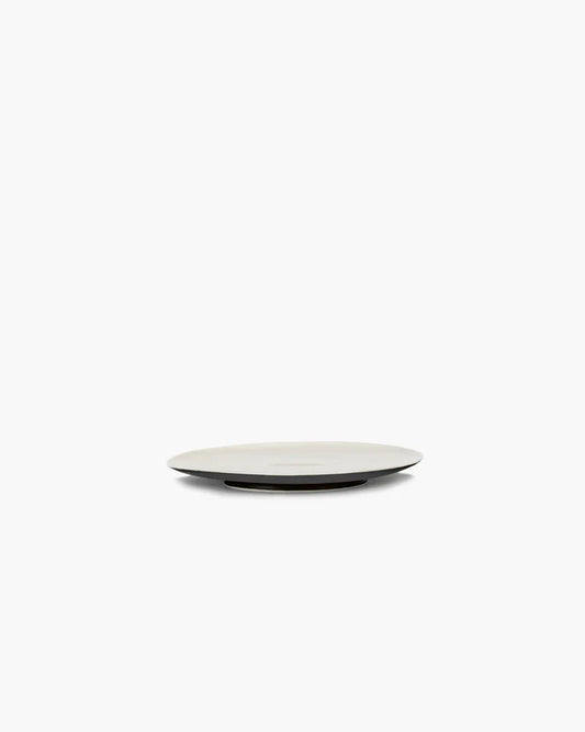 Ra Black/Off-White Breakfast Plate