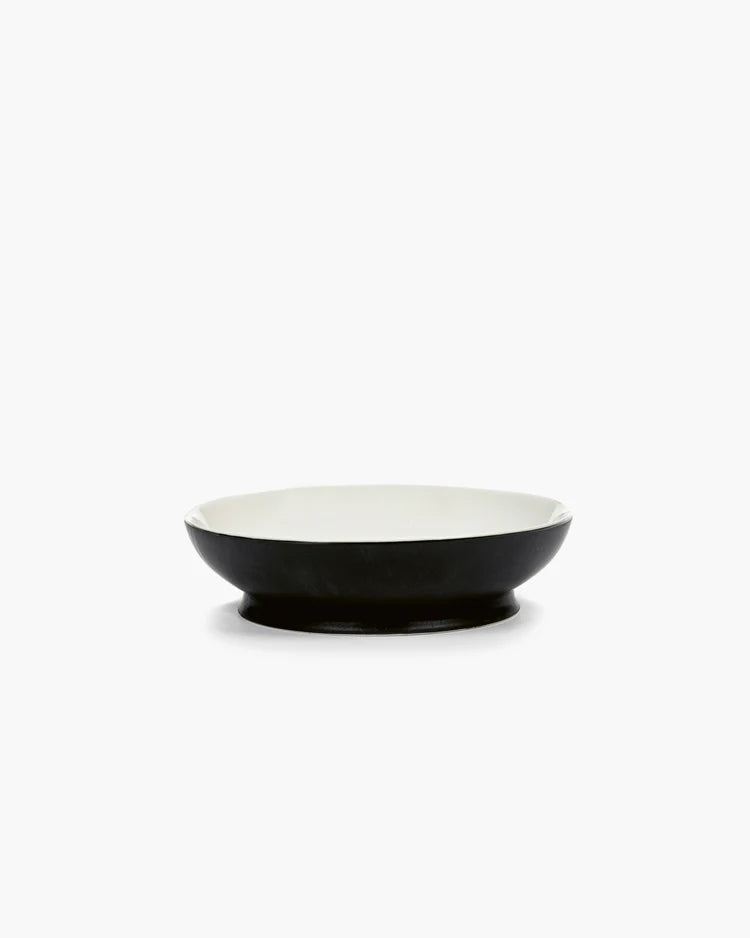 Ra Black/Off-White Soup Bowl