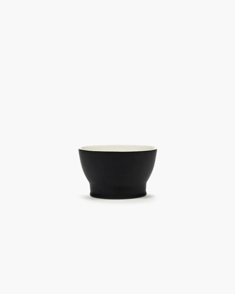 Tasse sans anse noir/blanc cassé Ra
