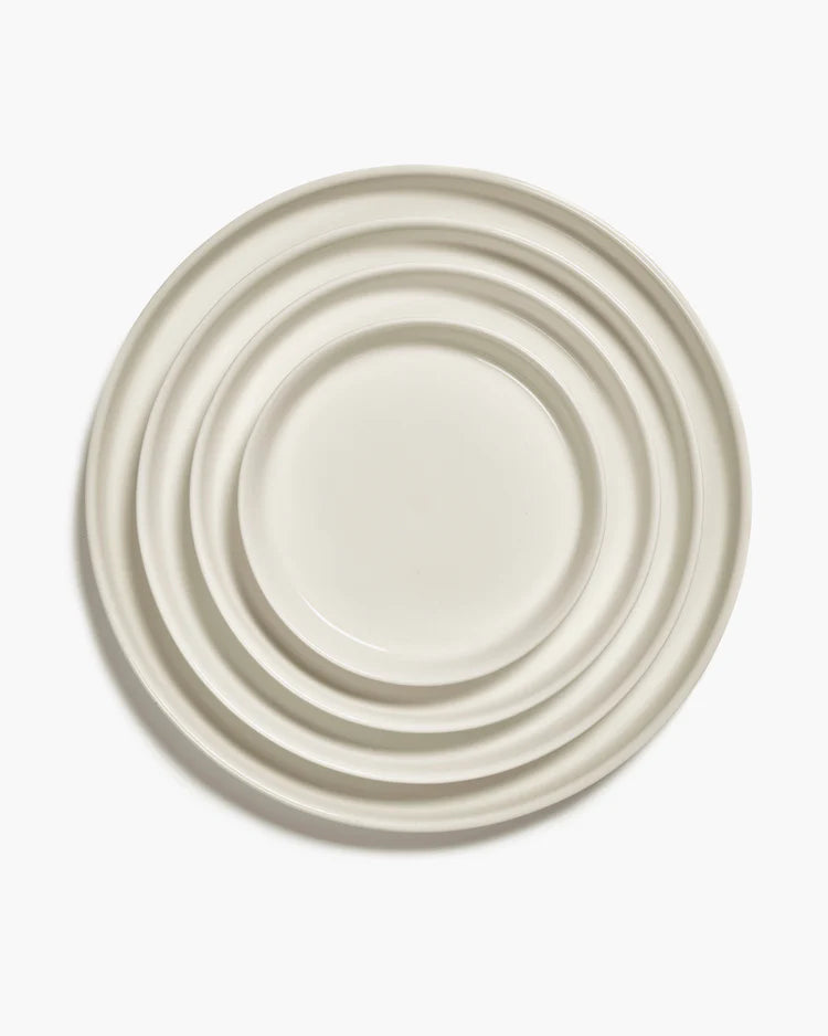Assiette d'entrée haute ivoire Cena