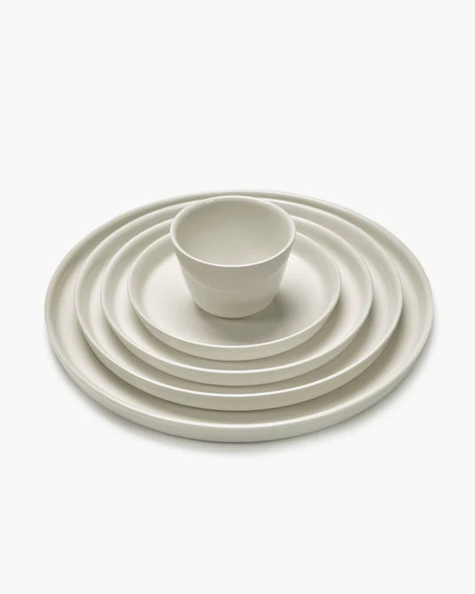 Assiette à dîner haute ivoire Cena