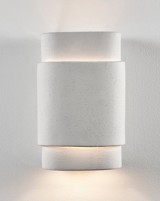Beige stenen wandlamp